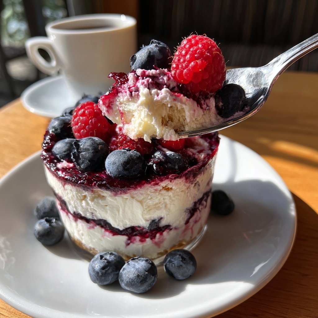 Griechischer Joghurt Beeren Parfait