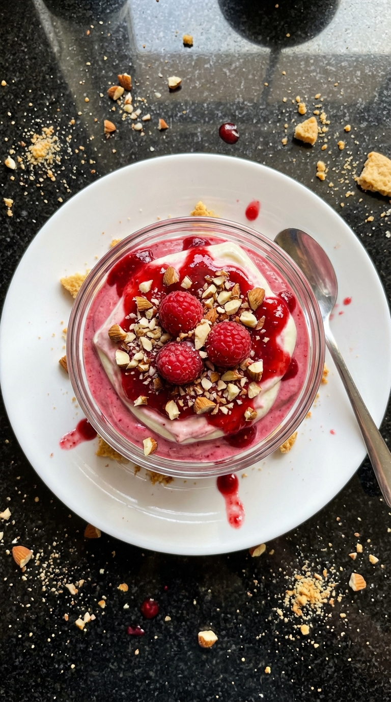 Keto Himbeer Creme Dessert