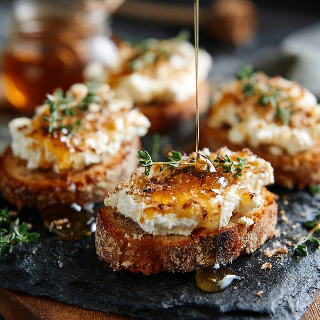Ziegenkäse Honig Crostini