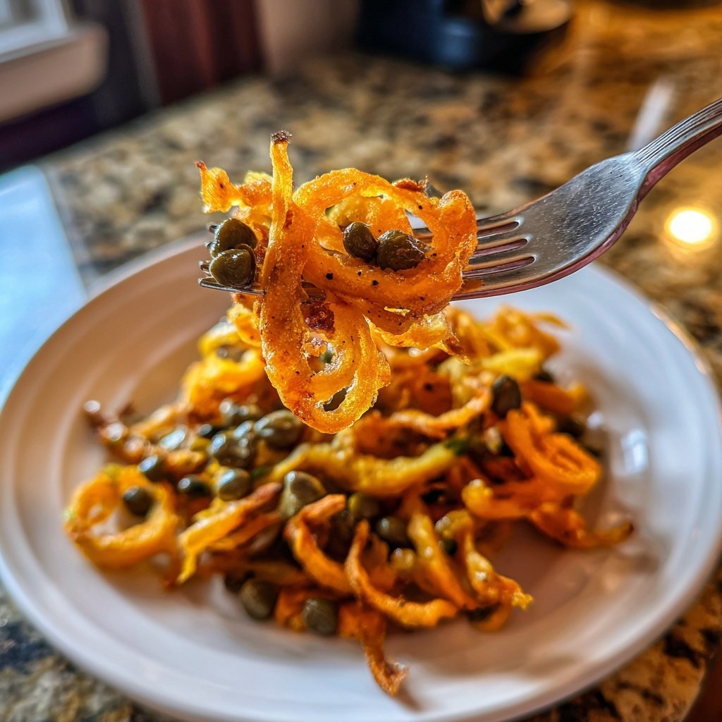 Schwarzwurzeln Kapern Vinaigrette kühl