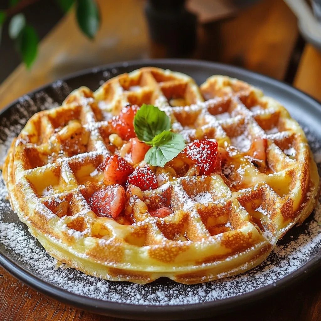 Herzhafte Pizza Waffeln