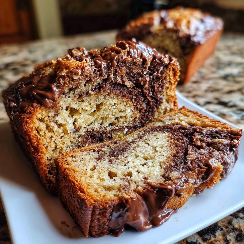 Nutella Swirl Bananenbrot