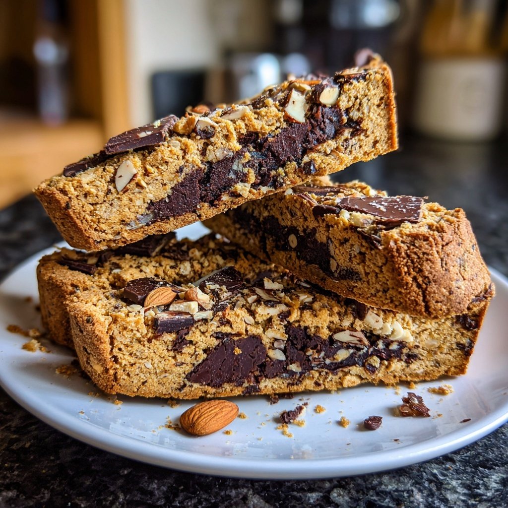 Schokolade Mandel Biscotti Leckerei