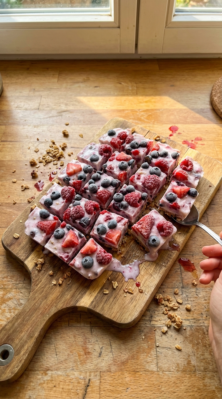 Gefrorene Joghurt Beeren Häppchen​
