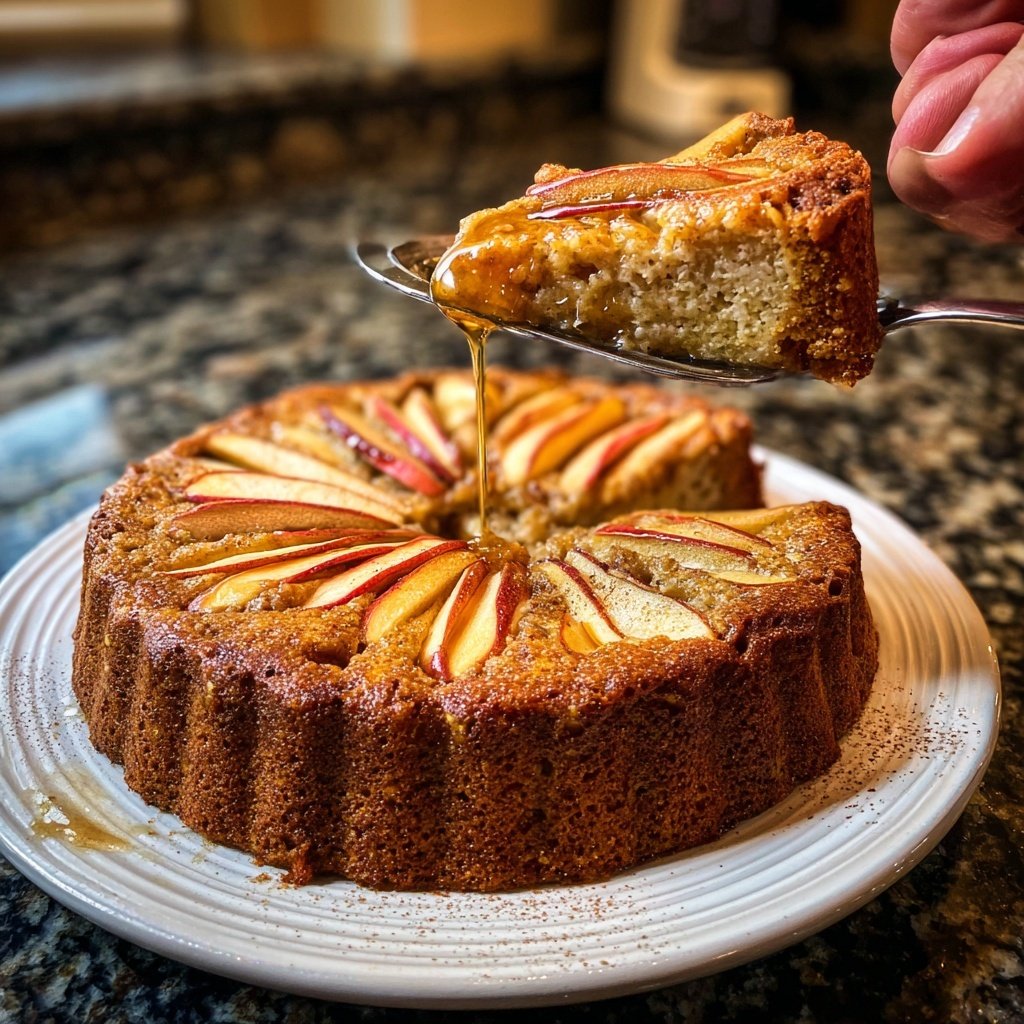 Doppel Apfel Gebackener Haferbrei Gewürze