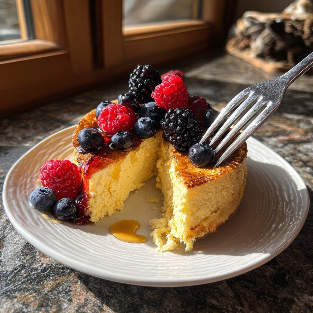 Hüttenkäse Protein Pfannkuchen