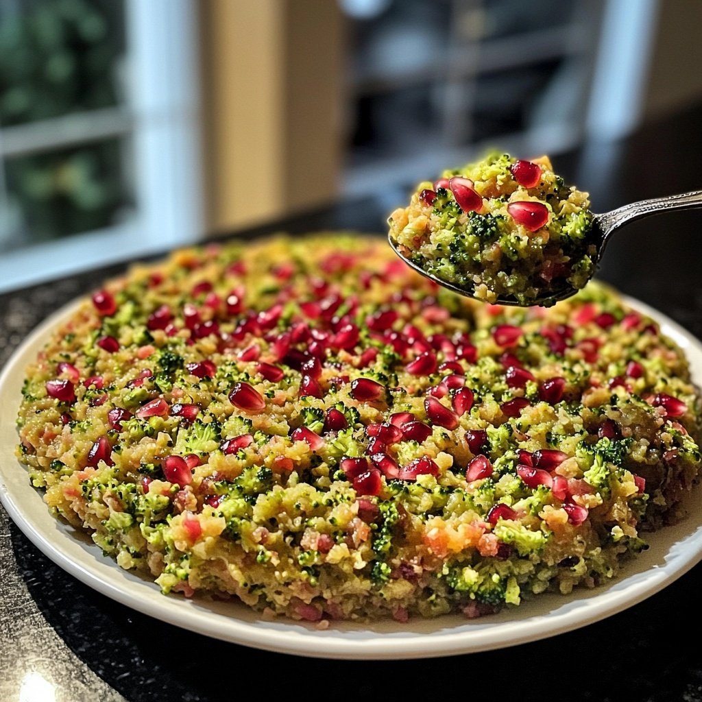 Brokkoli-Tatar mit Granatapfel Rezept