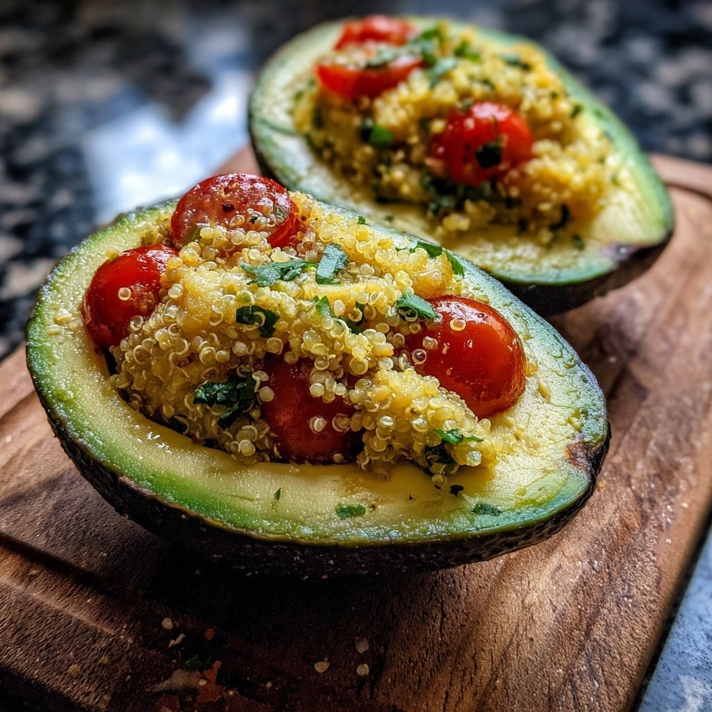Gefüllte Avocado mit Quinoa