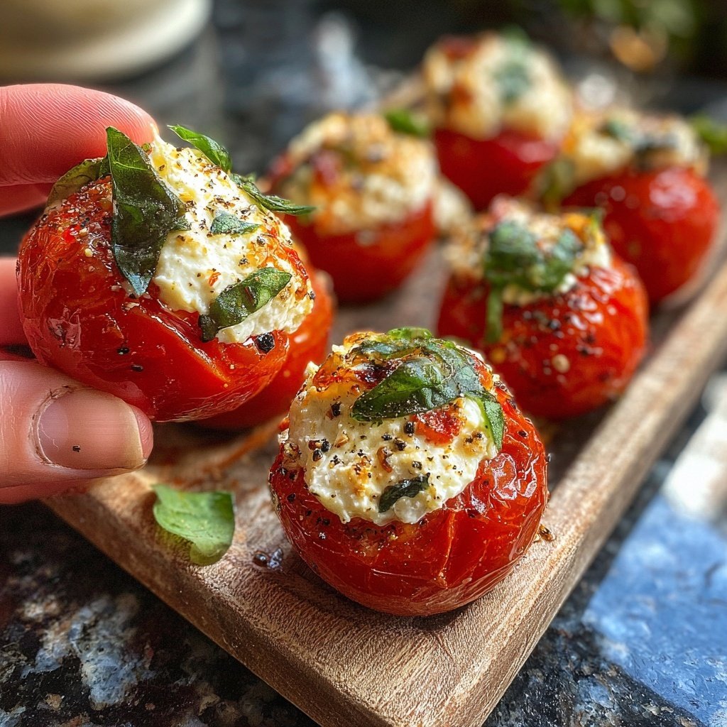 Ricotta-Stuffed Cherry Tomatoes