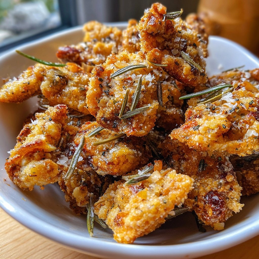 Salzig-süße Mandeln mit Rosmarin