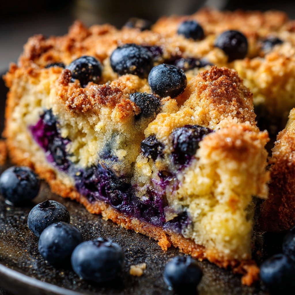Zitrone Blaubeeren Sauerteig mit Basilikum Infusion