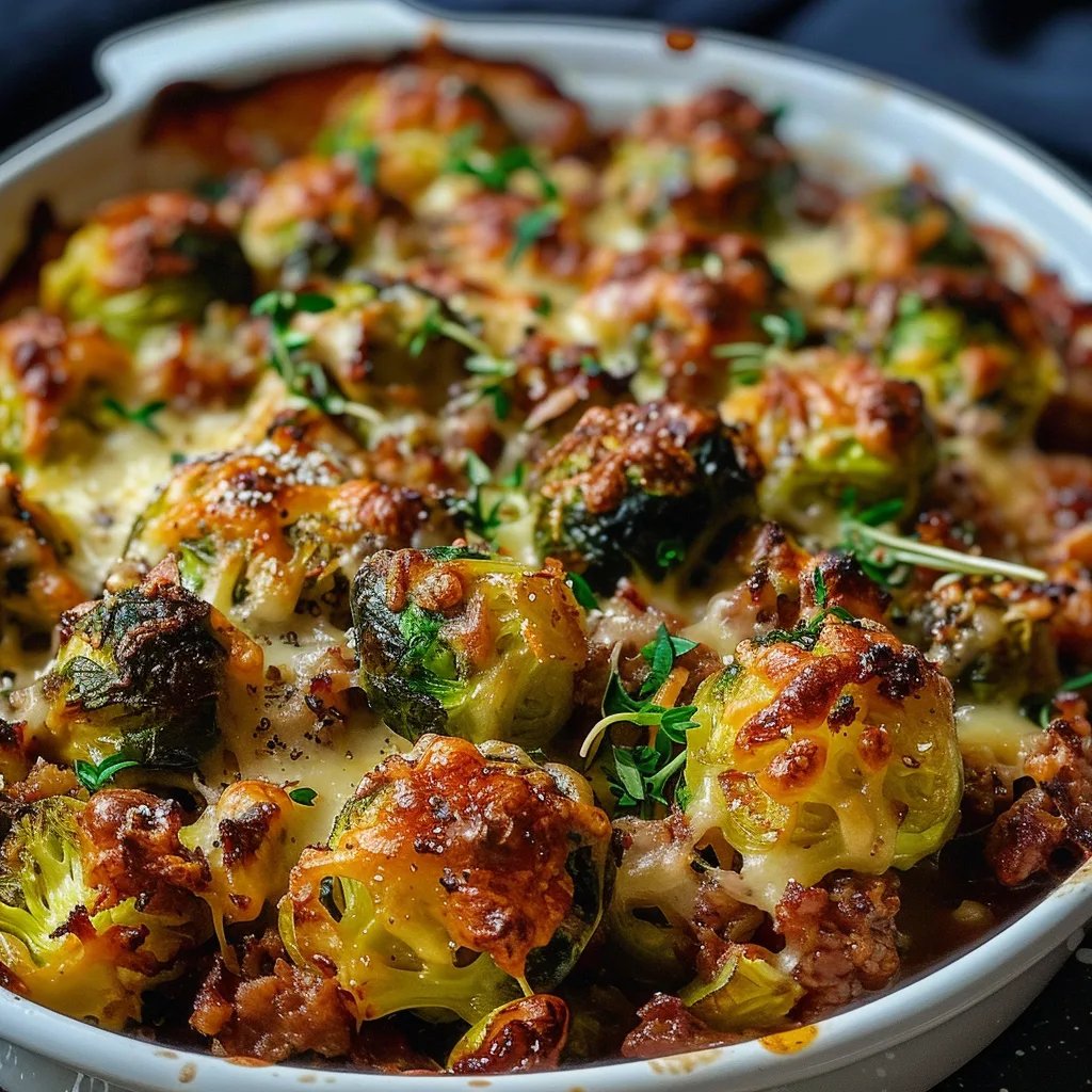 Rosenkohl Hack Auflauf