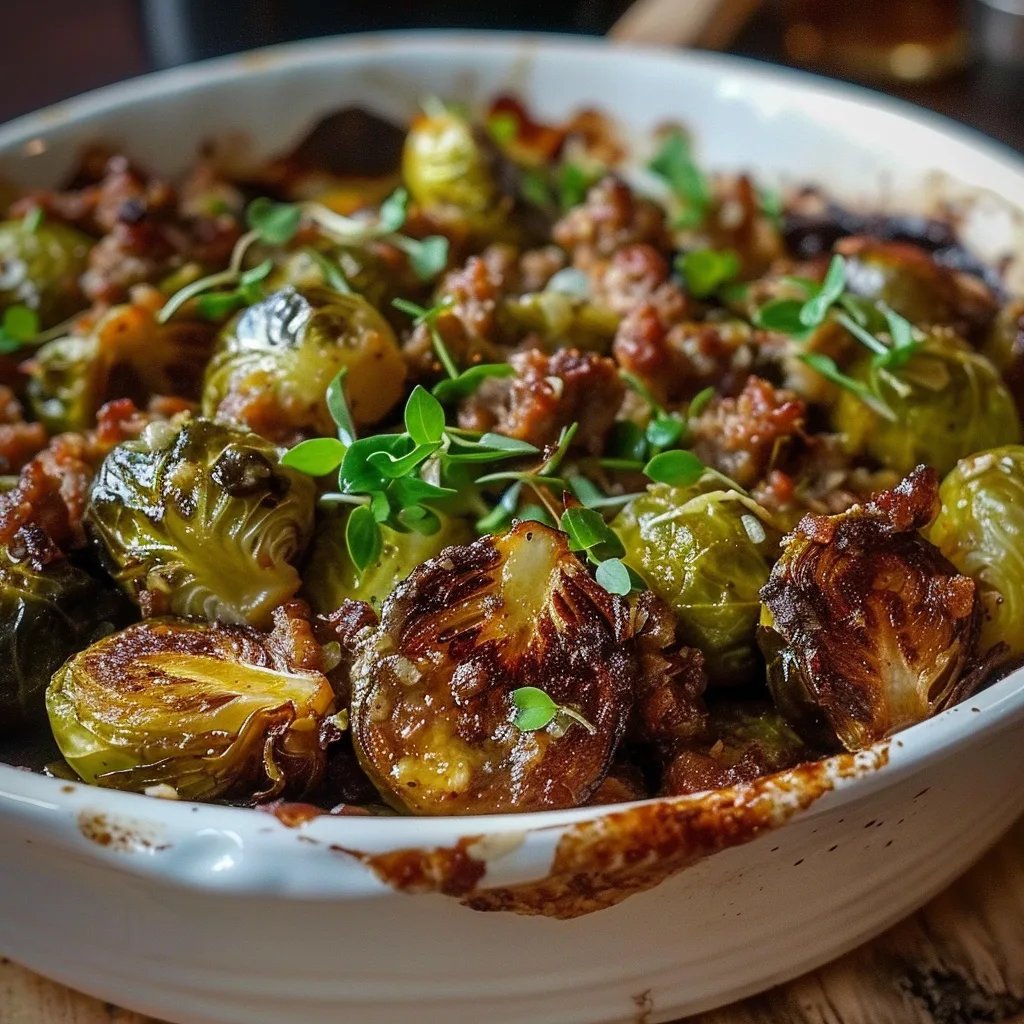 Rosenkohl Auflauf mit Hackfleisch