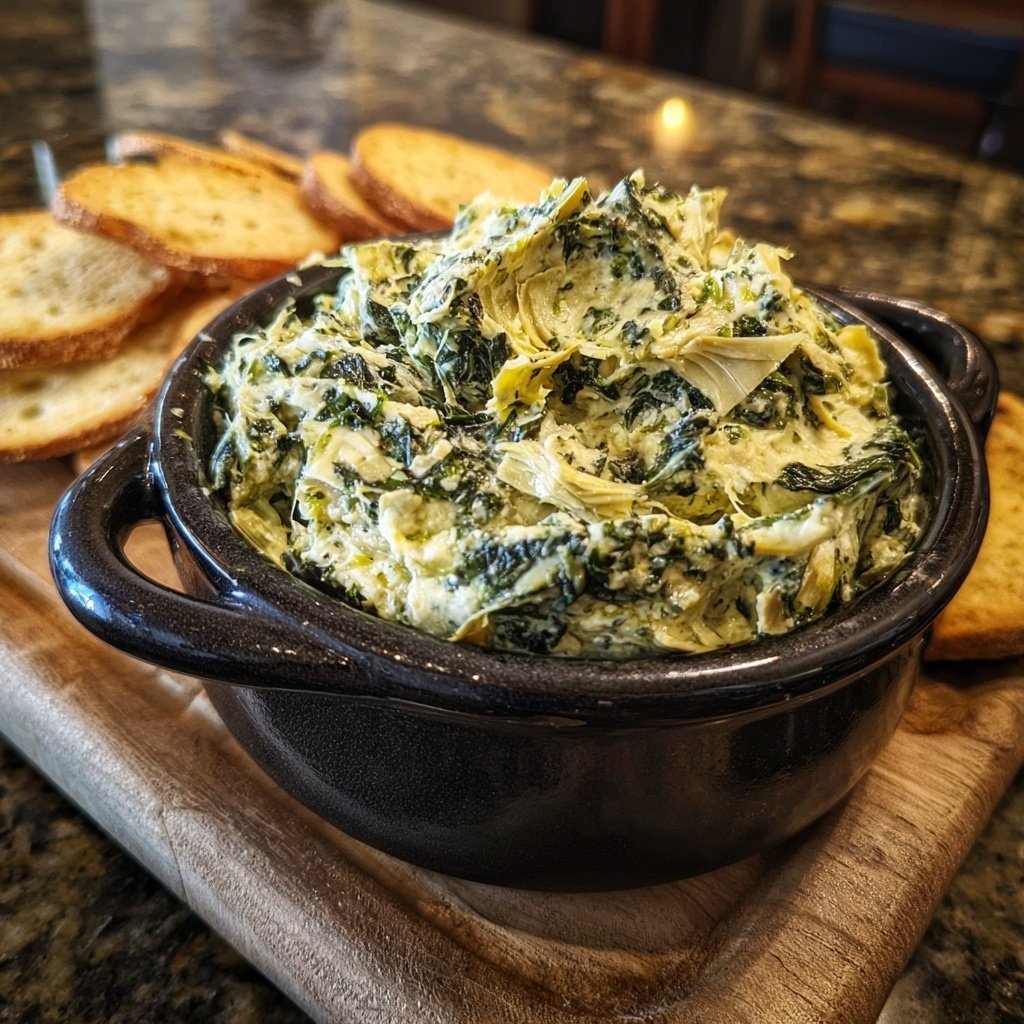 Spinat Artischocken Dip Cremig und Reichhaltig