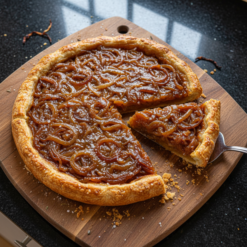 Süße Karamellisierte Zwiebel Tarte