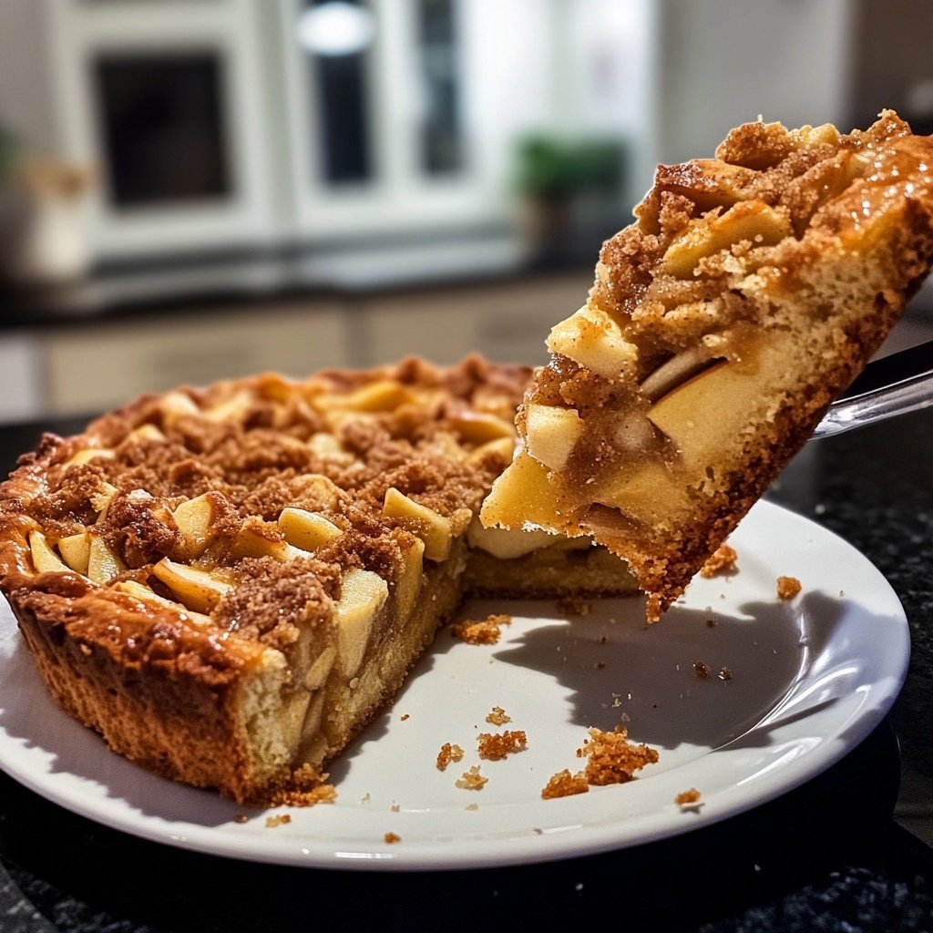 Saisonal-Festlicher Bratapfelkuchen mit Marzipan