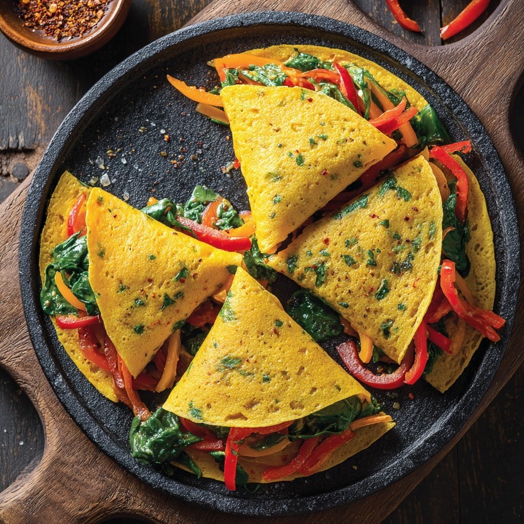 Vegetarische Tortilla mit Vanille-Twist