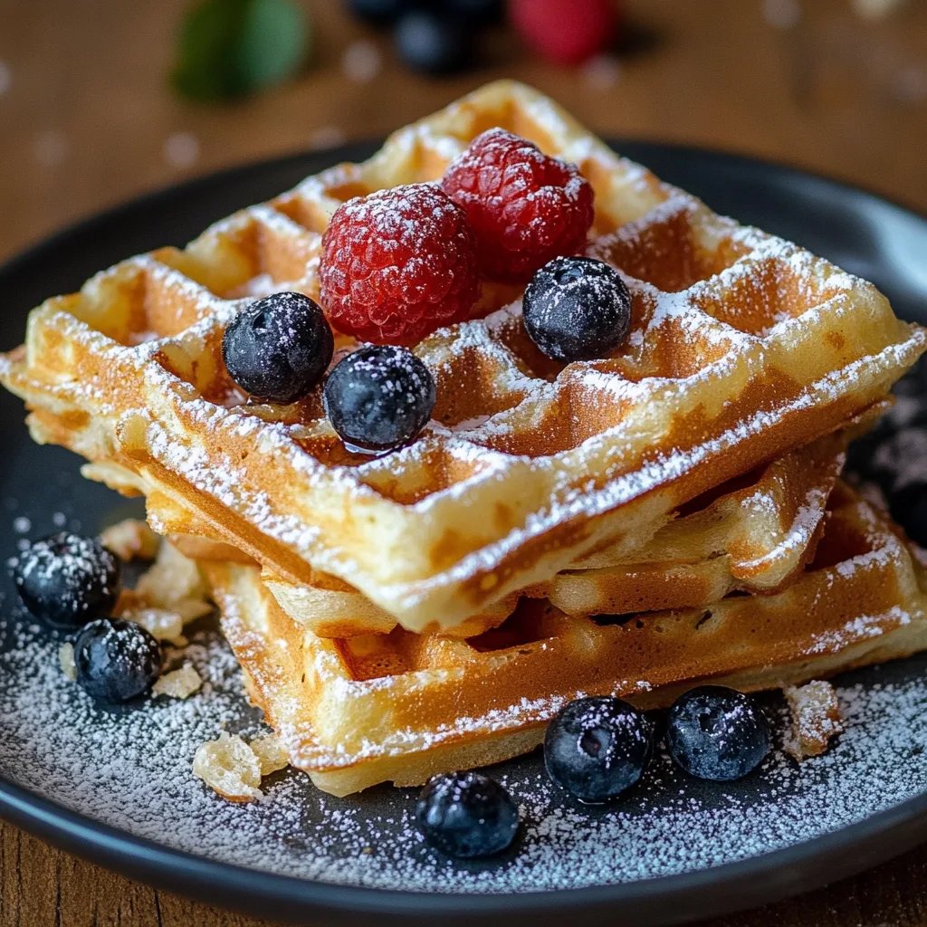 Omas fluffige Waffeln einfach und lecker