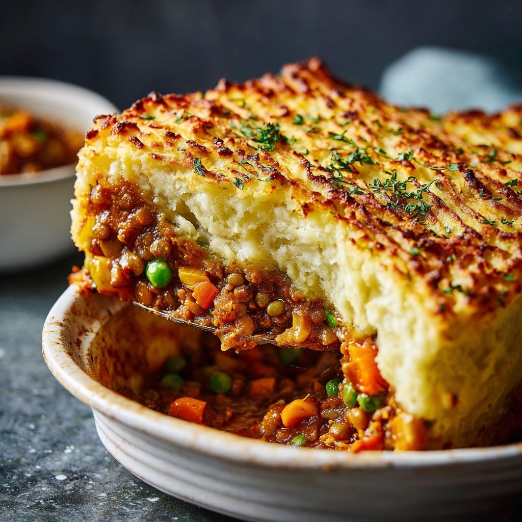 Herzhafter Linsen Shepherd’s Pie