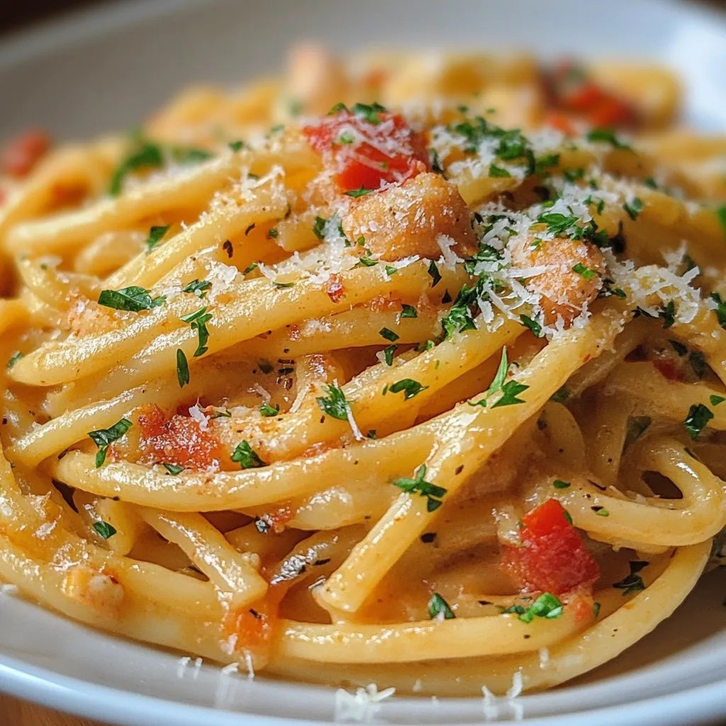 One Pot Cremige Knoblauchpasta