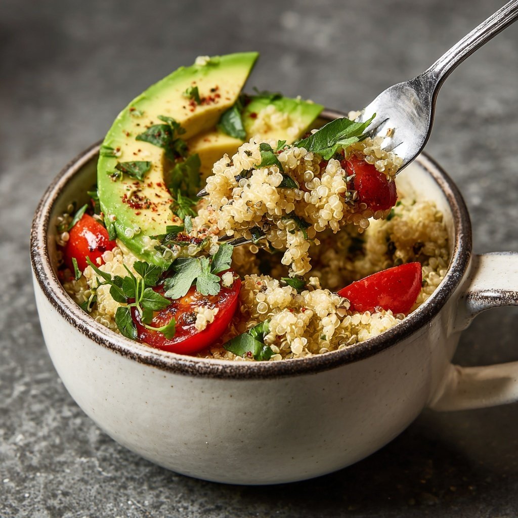 Quinoa Ei Frühstücksbowl