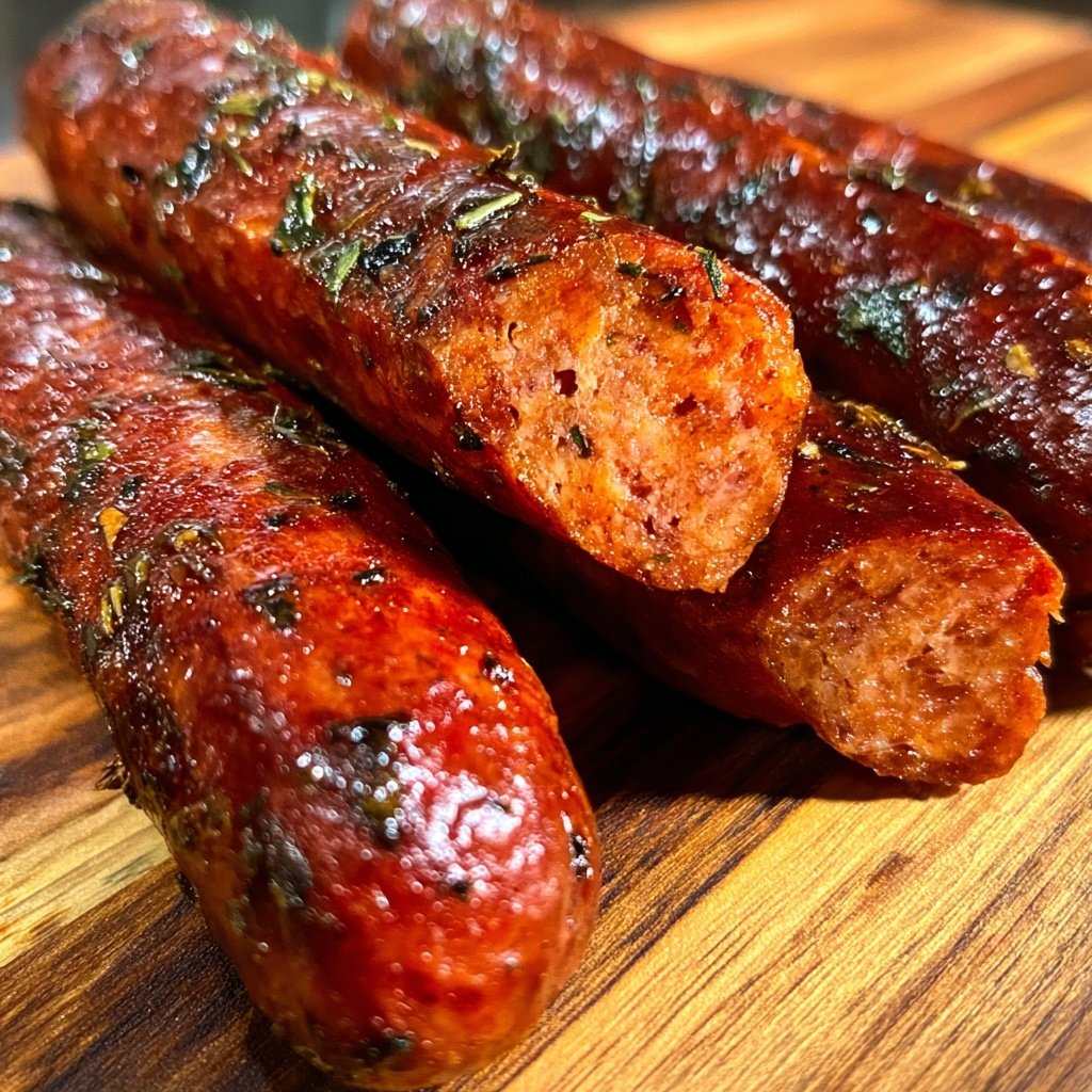 Kleine Räucherwürste würzig