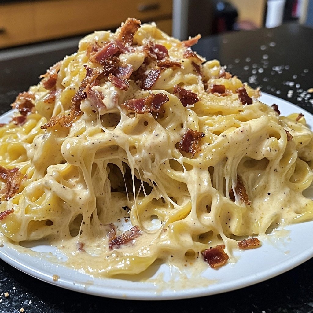 Spätzle-Carbonara mit Speck