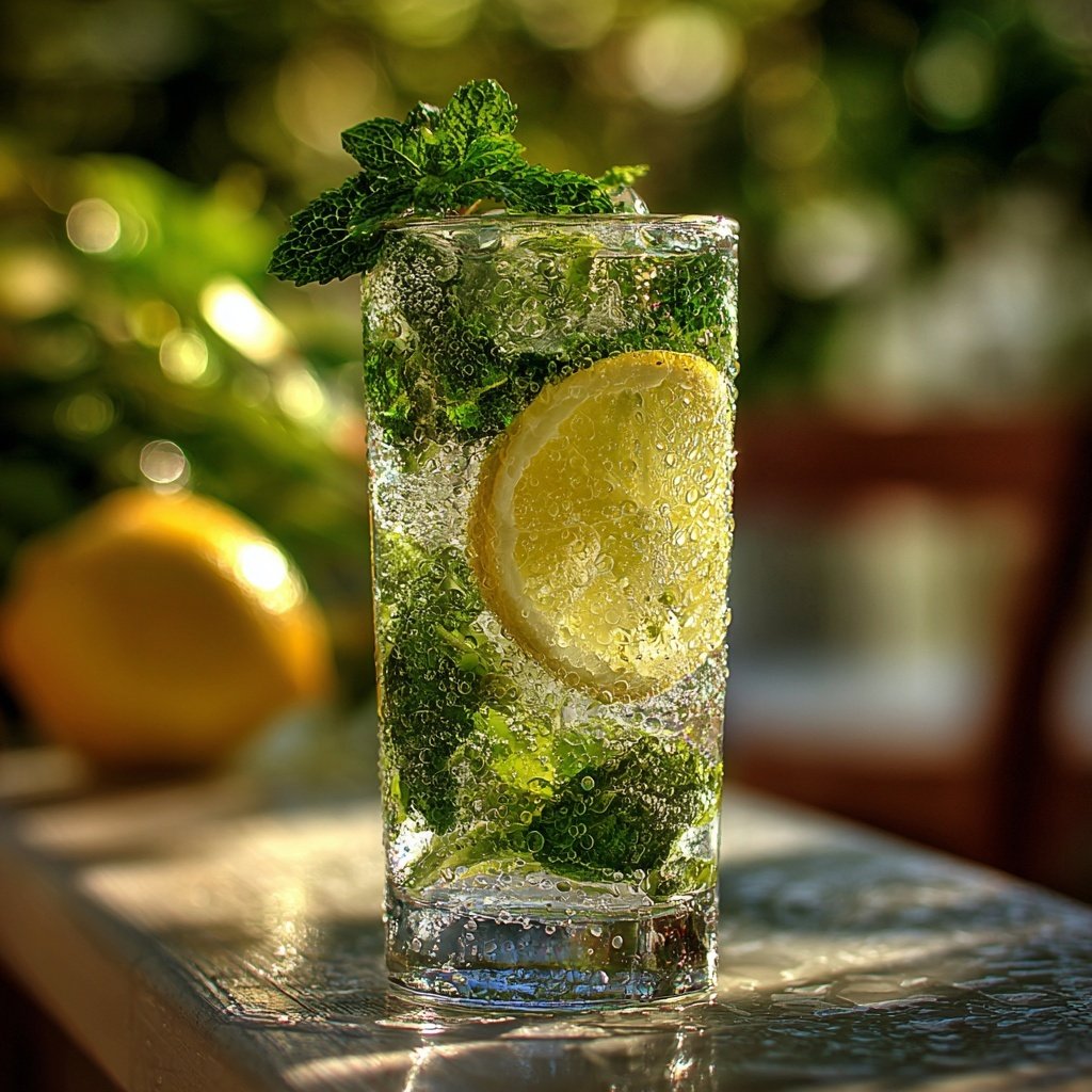 Schneller Minz Limonade für den Sommer